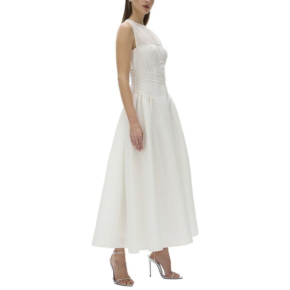 Rachel Gilbert Womens Sophia Flared Dress